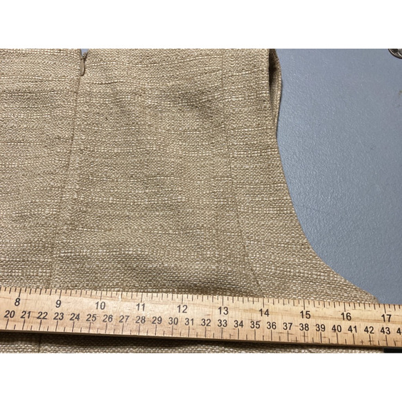 Banana Republic Womens A Line Dress Beige Tweed Square Neck Sleeveless Cotton 8 - Picture 6 of 8